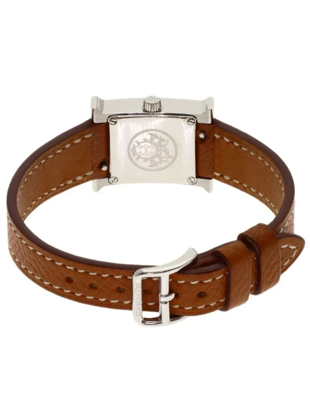 Hermes H Watch Mini SS Leather